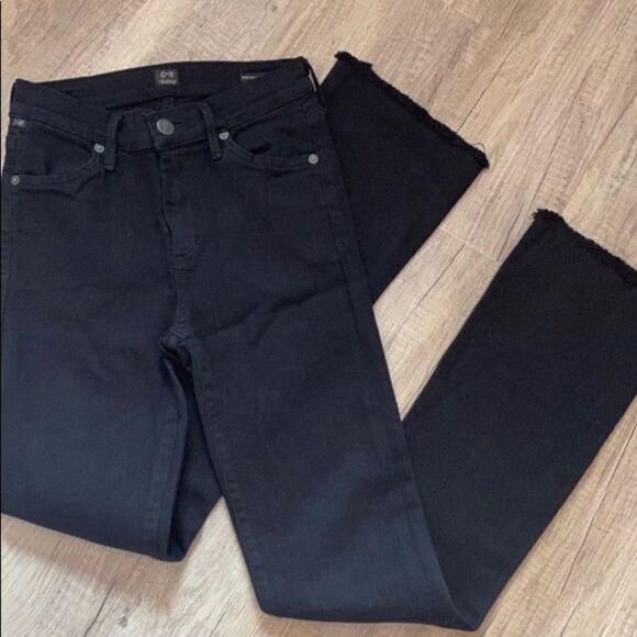 Citizens of Humanity Black Skinny straight Jeans Size 0 size 25 - Picture 1 of 13